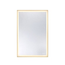 Savoy House Canada 2-1234-48X32 - Paulding LED Rectangle Frontlit Mirror with Gold Frame