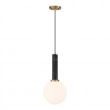 Savoy House Canada 7-2902-1-263 - Callaway 1-Light Pendant in Black Marble with Warm Brass