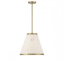 Savoy House Canada 7-3398-1-322 - Aster 1-Light Pendant in Warm Brass