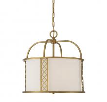  7-8202-3-322 - Rockford 3-Light Pendant in 
Warm Brass