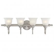  8-1062-4-SN - Brunswick 4-Light Bathroom Vanity Light in Satin Nickel