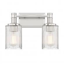 Savoy House Canada 8-1102-2-146 - Concord 2-Light Bathroom Vanity Light in Silver and Polished Nickel