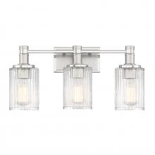 Savoy House Canada 8-1102-3-146 - Concord 3-Light Bathroom Vanity Light in Silver and Polished Nickel