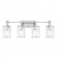 Savoy House Canada 8-1102-4-146 - Concord 4-Light Bathroom Vanity Light in Silver and Polished Nickel