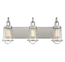 Savoy House Canada 8-1780-3-111 - Lansing 3-Light Bathroom Vanity Light in Satin Nickel with Polished Nickel Accents