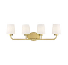 Savoy House Canada 8-4090-4-322 - Capra 4-Light Bathroom Vanity Light in Warm Brass