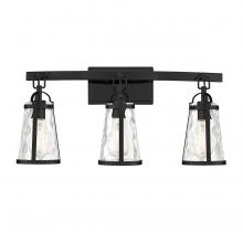  8-560-3-BK - Albany 3-Light Bathroom Vanity Light in Black