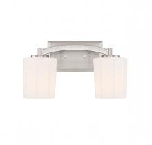  8-7710-2-SN - Whitney 2-Light Bathroom Vanity Light in Satin Nickel