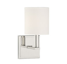  9-1200-1-109 - Waverly 1-Light Wall Sconce in Polished Nickel