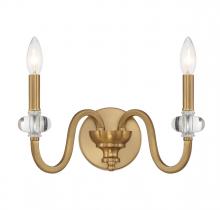 Savoy House Canada 9-5800-2-322 - Bergdorf 2-Light Wall Sconce in Warm Brass