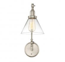 Savoy House Canada 9-9131CP-1-SN - Drake 1-Light Adjustable Wall Sconce in Satin Nickel