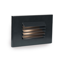 WAC WL-LED120-C-BK - LED Horizontal Louvered Step and Wall Light