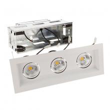 WAC MT-3LD311R-F940-WT - Mini Multiple LED Three Light Remodel Housing with Trim and Light Engine