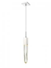 Avenue  HF1901-1-AP-CH-C - The Original Aspen Collection Chrome Single Pendant With Clear Crystal