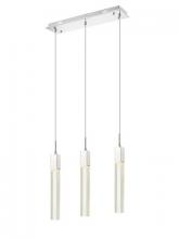  HF1900-3-GL-CH-C - The Original Glacier Avenue Collection Chrome 3 Light Pendant Fixture with Clear Crystal