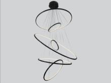 Avenue  HF4446-BK - Aria Collection Hanging Chandelier
