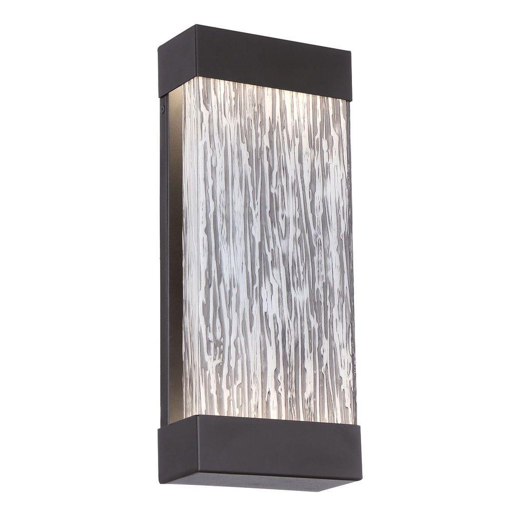 Tiffany, Outdr LED Sconce, Blk