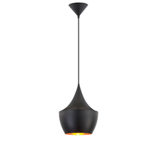  20438-012 - Piquito, 1LT Pendant, Blk/gld