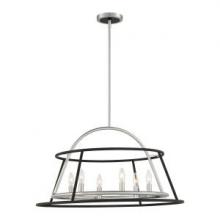 Eurofase Cananda 39424-013 - Campana, 6LT Chandelier, Nic