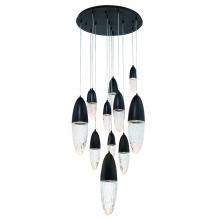 Eurofase Cananda 43859-022 - Ecrou 12 Light Chandelier in Black