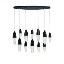 Eurofase Cananda 43861-024 - Ecrou 12 Light Chandelier in Black