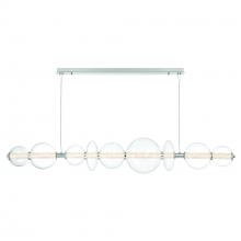 Eurofase Cananda 47257-030 - Atomo 74" LED Chandelier In Chrome With Clear Glass
