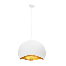 Eurofase Cananda 46439-024 - Baleia 3 Light Pendant in White and Gold Foil