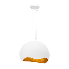 Eurofase Cananda 46440-020 - Baleia 2 Light Pendant in White and Gold Foil