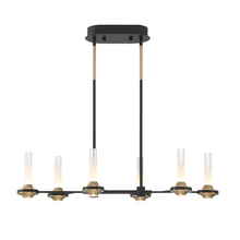 Eurofase Cananda 45713-019 - Torcia 12 Light Chandelier in Black and Brass