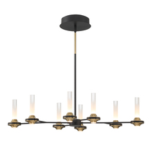 Eurofase Cananda 45714-016 - Torcia 16 Light Chandelier in Black and Brass
