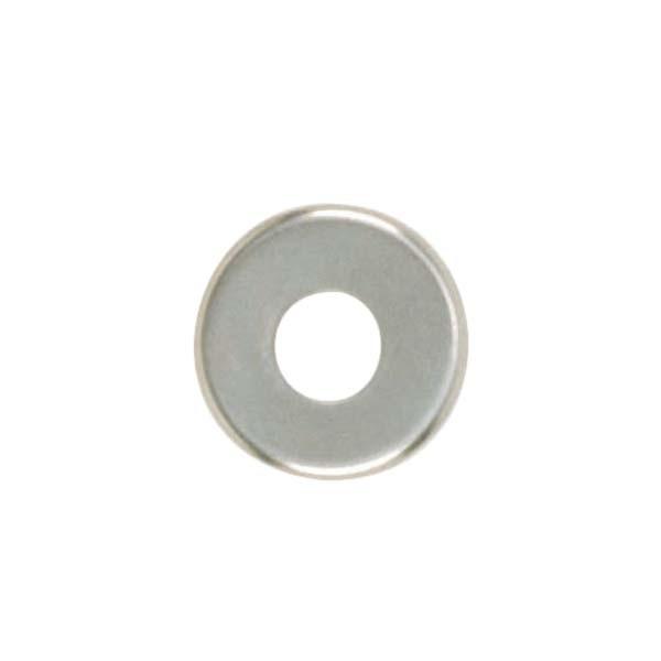 Turned Brass Check Ring; 1/8 IP Slip; Nickel Plated Finish; 1" Diameter