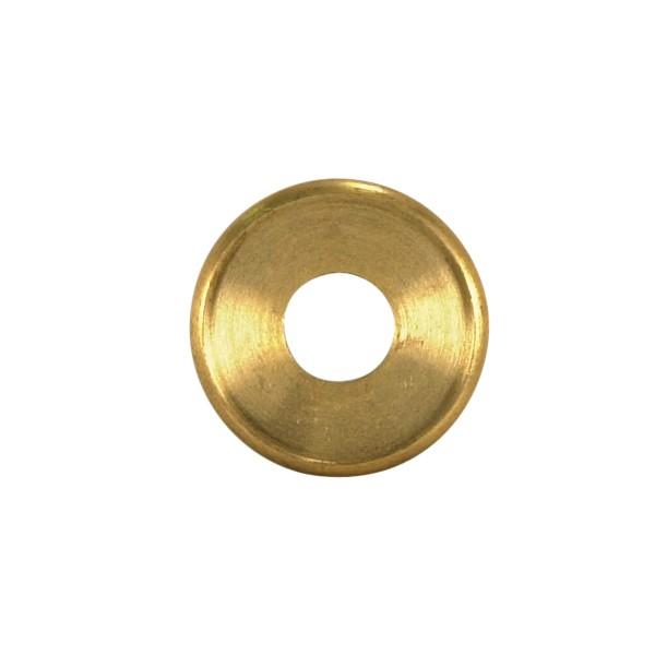 Turned Brass Check Ring; 1/8 IP Slip; Unfinished; 1-1/4" Diameter