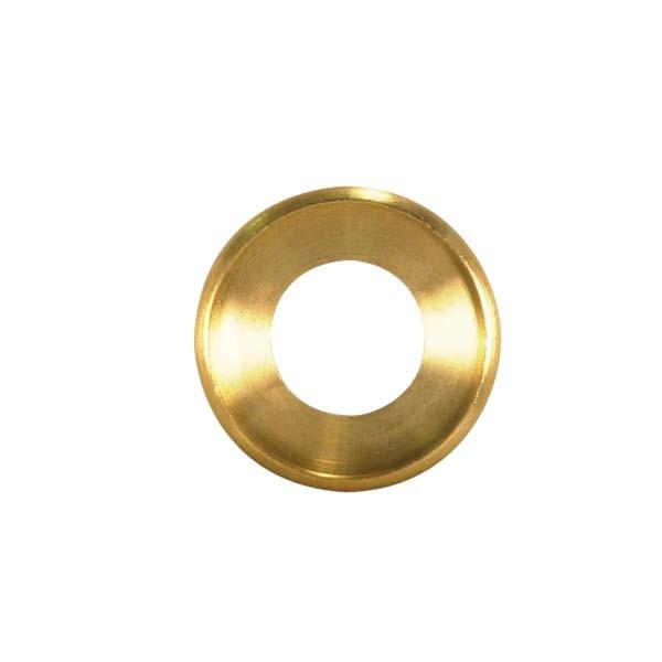 Turned Brass Check Ring; 1/4 IP Slip; Unfinished; 2" Diameter