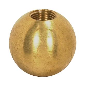 Brass Ball; 1" Diameter; 1/8 IP Tap; Unfinished