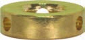 Shade Rings; 10 Gauge; 3/4" Diameter; 3 Hole Brass Plated