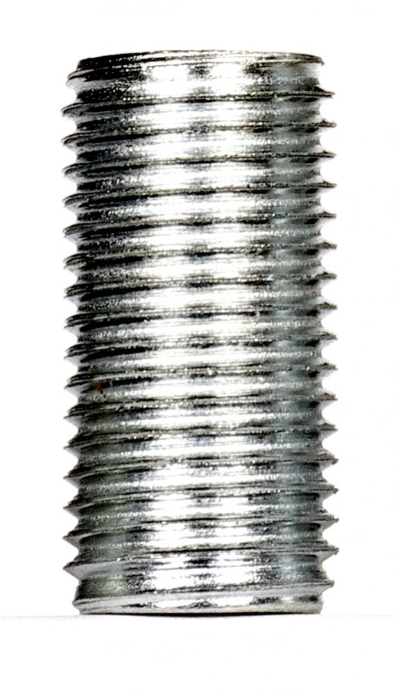 1/4 IP Steel Nipple; Zinc Plated; 1" Length; 1/2" Wide