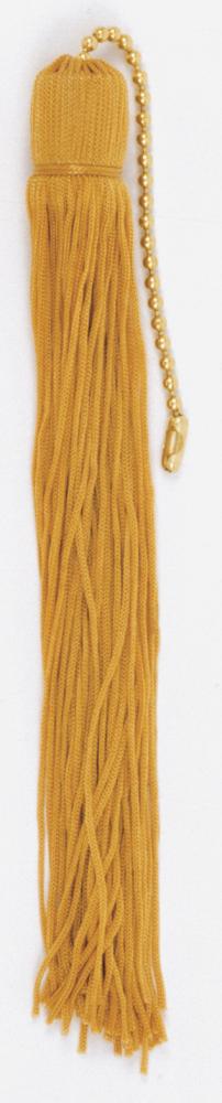 Tassel; Gold; 7" Length; With Beaded Chain
