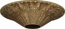  90/039 - Cast Brass Canopy; Antique Brass Finish; 4-3/8" Diameter; 1-1/16" Center Hole; 1" Height