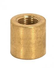 Satco Products Inc. 90/2155 - Brass Coupling; Unfinished; 5/8" Long; 5/8" Diameter; 1/8 IP