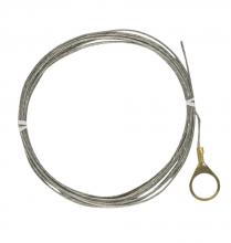  93/325 - 10 Foot 18/1 Tinned Copper Ground Wire; 1/4 IP Round Ground Lug