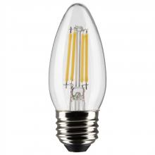  S21881 - 5.5 Watt B11 LED; Clear; Medium Base; 5000K; 120 Volt; 2-Pack