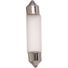  S6990 - 10 Watt miniature; T3 1/4; Frost; 20000 Average rated hours; 120 Lumens; Festoon base; 12 Volt