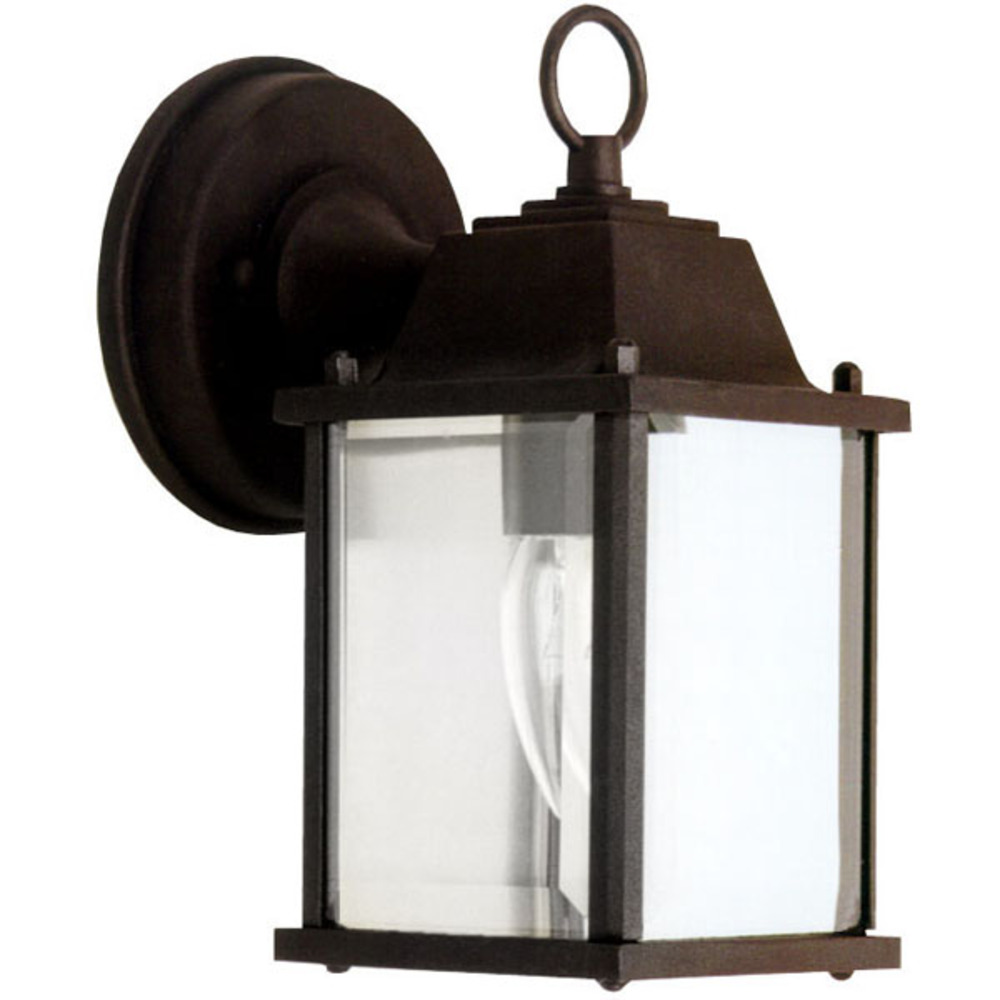 Outdoor, 1 Bulb Downlight, Clear Bevelled Glass, 100W Type A or B