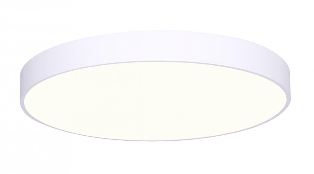 LED Edgeless Light, 7" White, 15W Dimmable, 3000K, 1000 Lumen, Surface Mounted