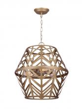  ICH635B03PGD17 - MAUD, 3 Lt 16.5" Wide Rod Chandelier, 100W Type A, 16.5" W x 17.5" H