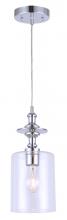  IPL276B01CH - York, 1 Lt Cord Pendant, Clear Glass, 100W Type A, 5 1/2" x 60"