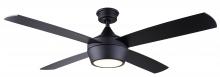  CF52JUD4BK - Judson 52 in. Indoor Matte Black Standard Ceiling Fan with Soft White Integrated LED with Remote Inc