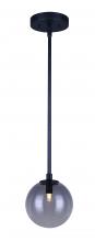  IPL741A01BK9 - ATLAS, IPL741A01BK9, MBK Color, 1 Lt Rod Pendant, Smoke Glass, 40W Type G9, 6inch W x 9.25 - 57.25in