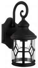  IOL208BK - Outdoor 1 Light Outdoor Lantern, Black Finish