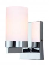  IVL429A01CH - Milo, 1 Lt Vanity, Flat Opal Glass, 100W Type A, 4 3/4" W x 8 1/4" H x 5 3/4" D